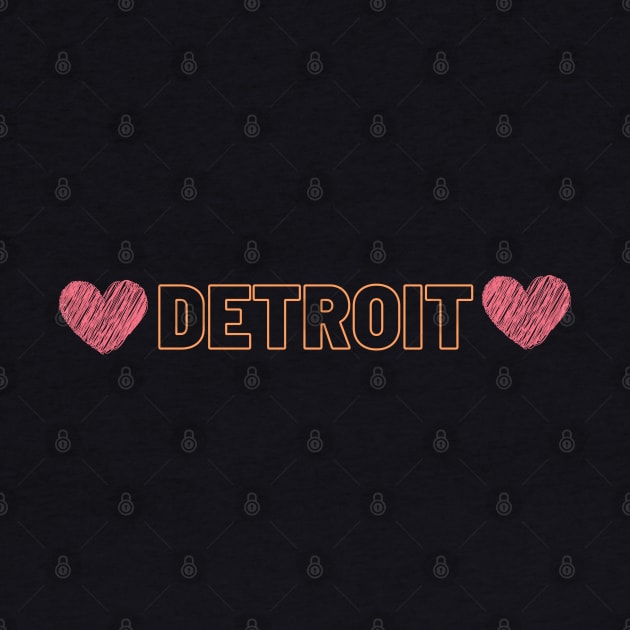 Love Detroit by ToonStickerShop